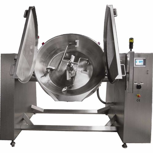 Friggitrice industriale inclinabile - WOK 400 - Glass GmbH & Co. KG - in continuo / per carne / per pesce