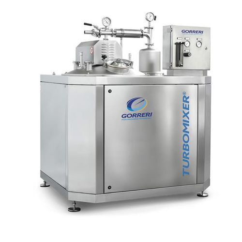 Emulsionatore continuo - GTM series - Gorreri S.r.l. - per l'industria agroalimentare / in acciaio inossidabile / turbo