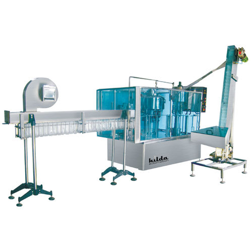 Riempitrice tappatrice monoblocco - M/S. Hilda Automation  - per bottiglie in plastica / automatica