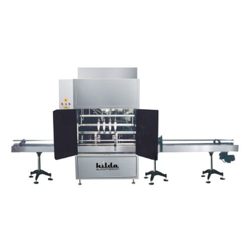 Riempitrice interamente automatica - M/S. Hilda Automation  - per bottiglie / lineare / ad alta velocità