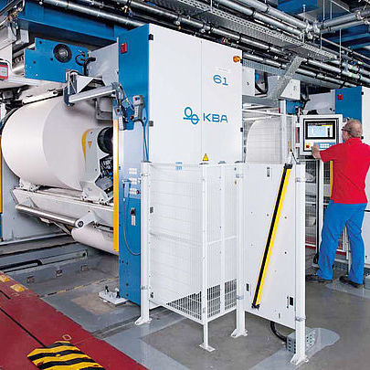 Aspo a motore - Pastomat - Koenig & Bauer AG (KBA) - per alimentazione di pressa / per nastro / orizzontale