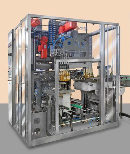 Incassatrice verticale - ACCUPACK 20-M - MAS PACK - tipo pick and place / automatica / per bottiglie in vetro