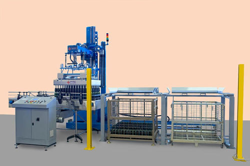 Incassatrice / decassatrice pick and place - BOXTER 20-SA - MAS PACK - automatica / per bottiglie in vetro / per l'industria alimentare e delle bevande