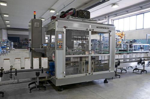 Incassatrice pick and place - ACCUPACK 20-2/4 - MAS PACK - automatica / per bottiglie / per l'industria alimentare e delle bevande