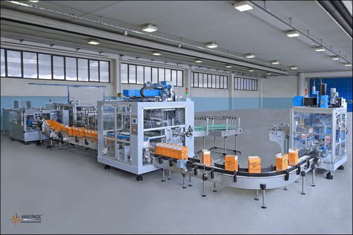 Incassatrice pick and place - ACCUPACK 20-3/6 - MAS PACK - automatica / per bottiglie / per l'industria alimentare e delle bevande