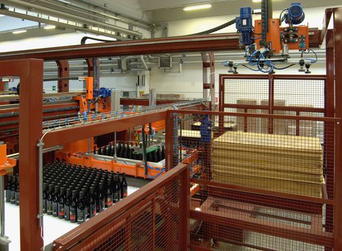 Pallettizzatore per movimentazione - NEK 20 - MAS PACK - a strati / per bottiglie / di posizionamento