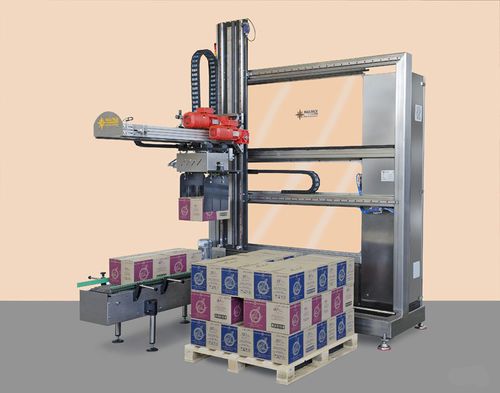 Pallettizzatore di casse - MINIPAL 20-C - MAS PACK - a strati / per cartoni / funzionamento verticale
