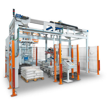 Pallettizzatore a strati - MF PCA 700 / 700 - MF TECNO - MASSINI INDUSTRIES srl - per sacchi / per l'industria del cemento / automatico