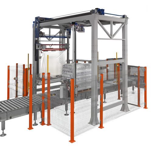 Avvolgitrice fasciapallet orizzontale - MF WRAP 60 - MF TECNO - MASSINI INDUSTRIES srl - automatica / per pallet / di comando
