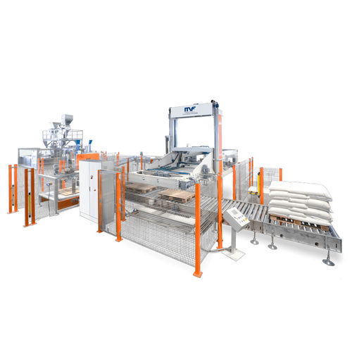 Pallettizzatore a colonna - PSM 1500/S - MF TECNO - MASSINI INDUSTRIES srl - per sacchi / per pallet / di produzione