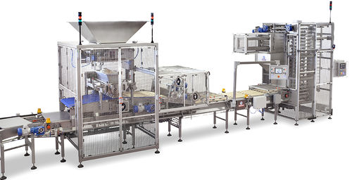 Linea di produzione di cookies con estrusore - SYR³ 800-1300 - Minipan S.r.l. Food Processing Machines - controllata da PLC