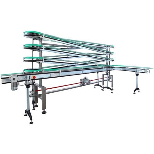 Trasportatore a catena - PMS Technology S.r.l. - verticale / ad accumulo / automatico
