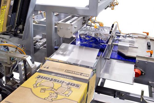 Incassatrice laterale - FL-4 - Prodec Equipos de Envasado, S.A.U. - automatica / per tubi flessibili / a colla termofusibile