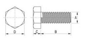 Bullone a testa esagonale - 079 series - Skiffy - in plastica