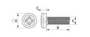 Vite a testa cilindrica bombata - 180 series - Skiffy - con impronta a croce Phillips / in plastica / ad alta resistenza