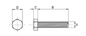 Vite a testa esagonale - 541 series - Skiffy - in PVDF / per alte temperature