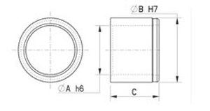 Cuscinetto liscio aperto - 103-3 series - Skiffy - PTFE / in nylon