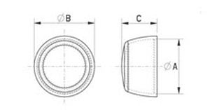 Cappuccio rotondo - 006-k2 series - Skiffy - in nylon / di protezione
