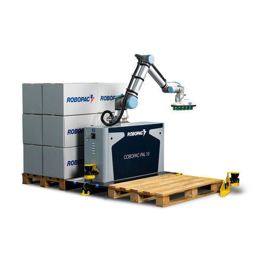 Pallettizzatore robotizzato - Cobopac Pal 10  - ROBOPAC SPA - di combustione / per casse / collaborativo
