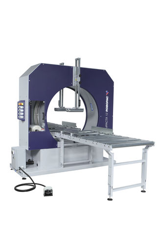 Avvolgitrice fasciapallet orizzontale - COMPACTA - ROBOPAC SPA - manuale / di prodotti lunghi / con rulliera folle