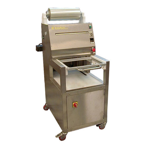 Termosigillatrice di vaschette lineare - SPR - Rotopack S.r.l. - semiautomatica