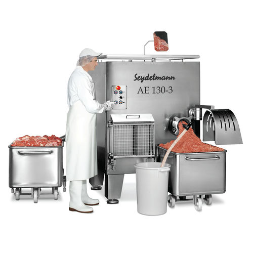 Tritacarne industriale per carne - AE 130/3 - Maschinenfabrik Seydelmann - automatico / in acciaio inossidabile