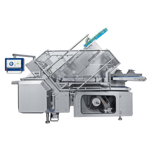 Affettatrice per carne - 604 series - Weber Maschinenbau - automatica / a lama circolare / in acciaio inossidabile