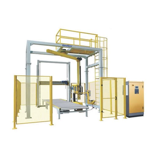 Avvolgitrice fasciapallet a braccio rotante - R1800FZ-PL+FM1800 - SHANDONG  SINOLION  MACHINERY  CORP  LTD - semiautomatica / frenatura meccanica / per pallet