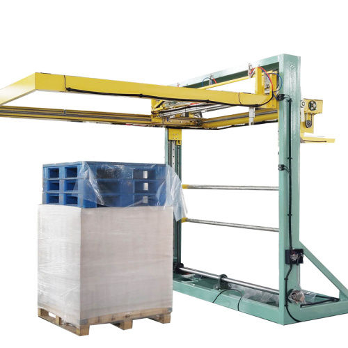 Avvolgitrice fasciapallet con sistema di copertura superiore con pellicola di PE - T1800FZ-PL - SHANDONG  SINOLION  MACHINERY  CORP  LTD - a braccio rotante / automatica / per l'industria alimentare e delle bevande