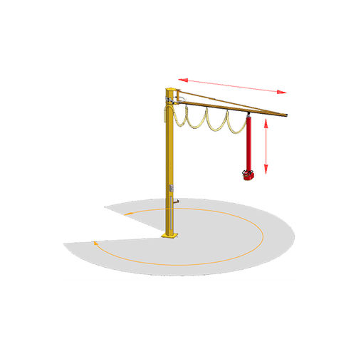 Gru a bandiera a colonna - SMI Handling Systeme GmbH - a muro / 300°