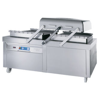 Macchina di confezionamento sottovuoto - SD 1000 - KOMET Maschinenfabrik GmbH - a doppia campana / per alimenti / per l'industria agroalimentare