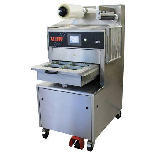 Termosigillatrice di vaschette lineare - 4 - 5 kW | TS500 - VC999 Verpackungssysteme GmbH - semiautomatica / per confezionamento in atmosfera modificata