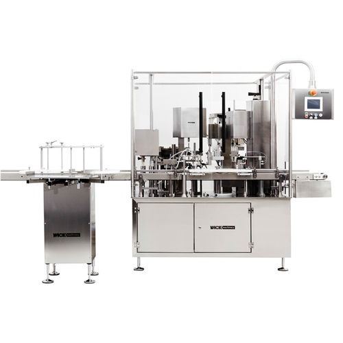 Riempitrice tappatrice per flacone - MINICAN PHARMA - WICK-Machinery GmbH - per l'industria farmaceutica / per bottiglie / automatica