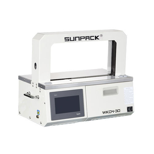 Macchina posa fascetta automatica - WK04-30 - DONGGUAN XUTIAN MACHINE CO.LTD. - da tavolo / con film OPP / con touch screen