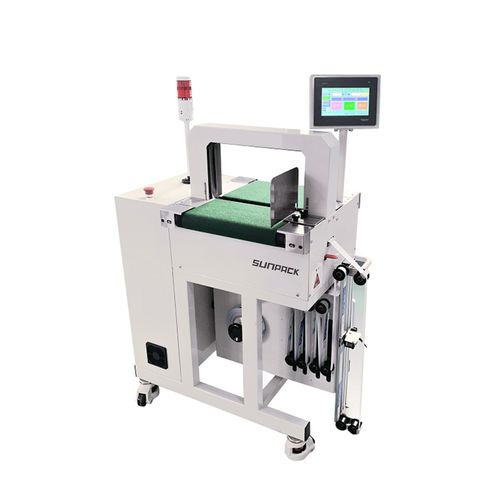 Macchina posa fascetta automatica - WK04CA-MP - DONGGUAN XUTIAN MACHINE CO.LTD. - con film OPP / con touch screen / in linea