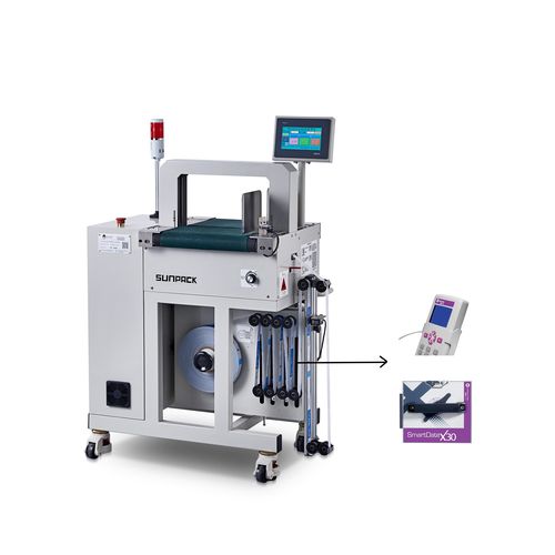 Macchina posa fascetta automatica - WK04CA-MPR - DONGGUAN XUTIAN MACHINE CO.LTD. - con film OPP / con touch screen / in linea