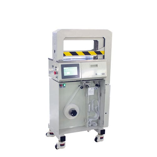 Macchina posa fascetta automatica - WK04-30BP - DONGGUAN XUTIAN MACHINE CO.LTD. - con film OPP / con touch screen / in linea