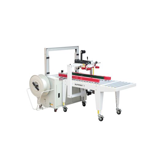 Sigillatrice di cartoni / casse nastro adesivo - XT-553RLL + XT101F - DONGGUAN XUTIAN MACHINE CO.LTD. - automatica