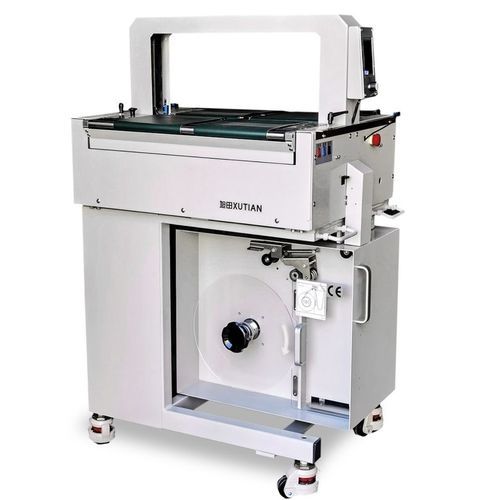 Macchina posa fascetta in linea - WK02-30CA1 - DONGGUAN XUTIAN MACHINE CO.LTD. - automatica / con film OPP / con nastro trasportatore