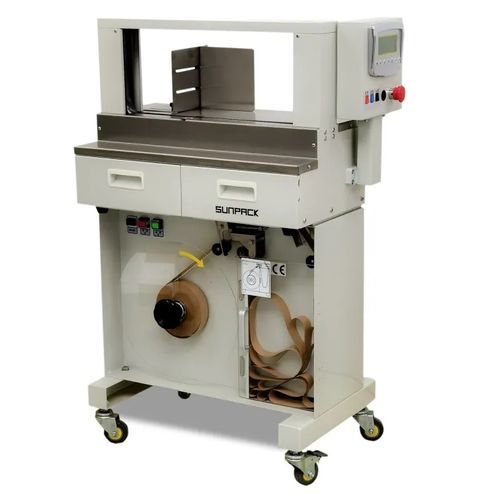 Macchina posa fascetta automatica - WK02-30LTB - DONGGUAN XUTIAN MACHINE CO.LTD. - con touch screen / orizzontale / con film OPP