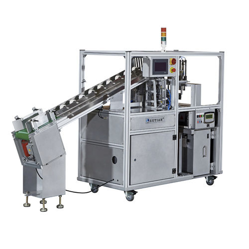 Macchina posa fascetta automatica - WK02-30ABF - DONGGUAN XUTIAN MACHINE CO.LTD. - con touch screen / con nastro di carta / per l'industria tipografica