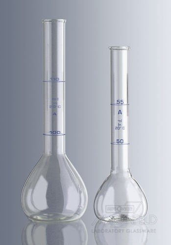 Matraccio tarato - 50 - 220 ml - Paul Marienfeld GmbH & Co. KG - in vetro borosilicato / di titolazione