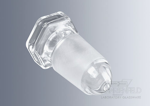 Tappo esagonale - Paul Marienfeld GmbH & Co. KG - maschio / in vetro / per vetreria di laboratorio