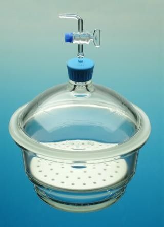 Dessiccatore da laboratorio in vetro - ø 300 mm - Dixon Glass Ltd - a vuoto