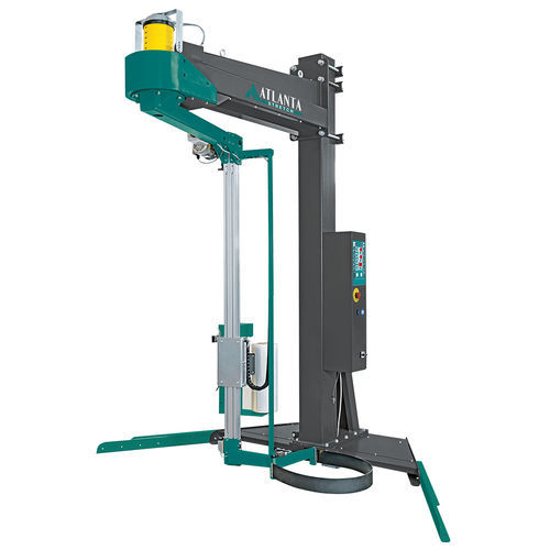 Macchina avvolgitrice semiautomatica - Lybra - Atlanta Packaging UK LTD - a braccio rotante / frenatura meccanica / per alimentato e fardelli pesanti