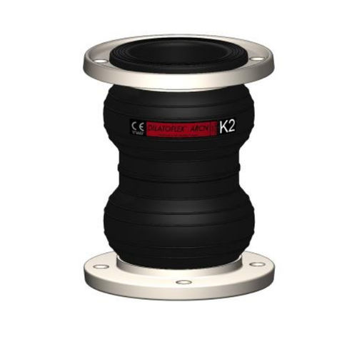 Compensatore di dilatazione in gomma - Type K2 - DILATOFLEX - rotondo / con flangia / doppio