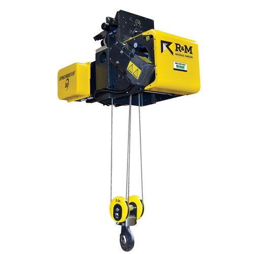 Paranco a cavo elettrico - EWR-RMSM series - Vestil Manufacturing - con carrello ad altezza ridotta / normale