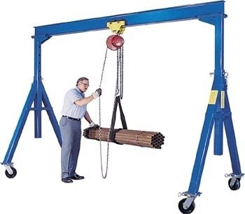 Gru a cavalletto con rotelle - FHS, AHS series - Vestil Manufacturing - per officina