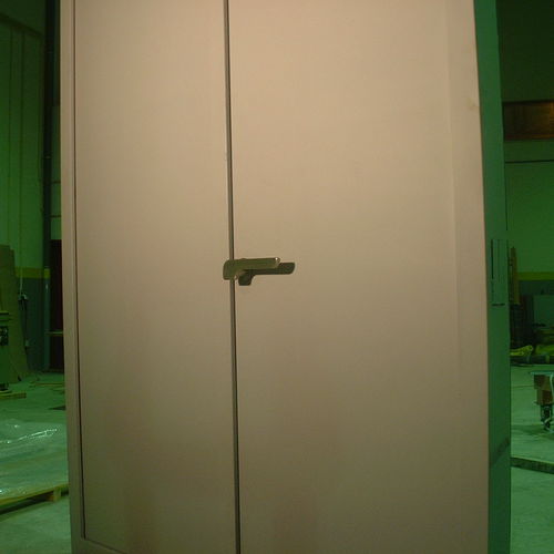 Porta per isolamento acustico - PM51 - SILENCIO, LDA. - battente / in metallo / industriale