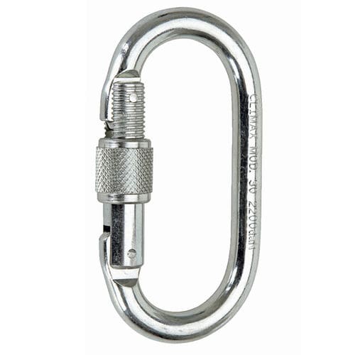Moschettone con blocco - 30 - Productos Climax - in acciaio zincato / simmetrico / ovale
